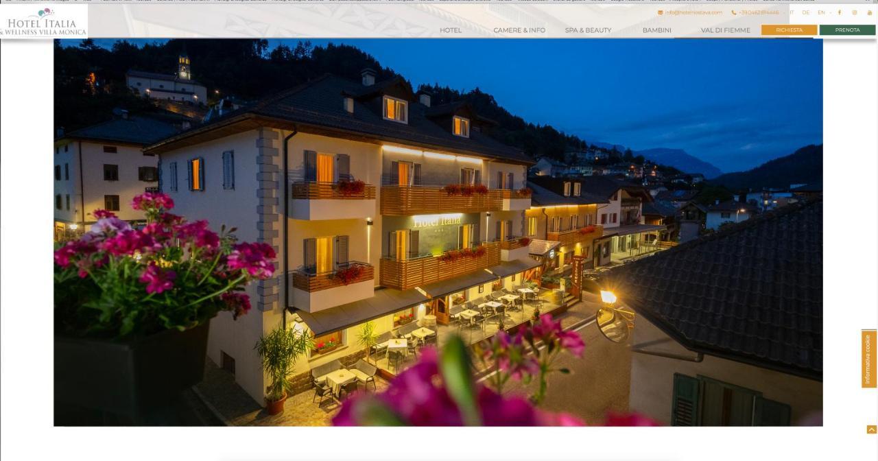 Hotel Italia Castello-Molina di Fiemme Exterior foto